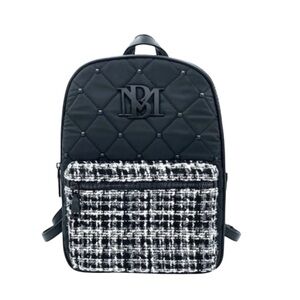 BADGLEY MISCHKA Big Diamond Quilted Nylon Backpack